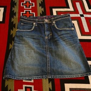 Edwin Co. LTD Japanese Vintage Denim Skirt size S Blue Trip